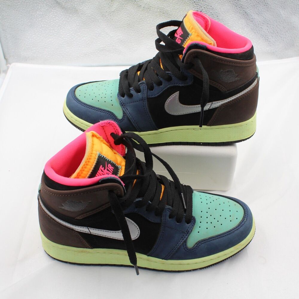 Nike Air Jordan 1 Retro High Tokyo Bio Hack Women 7, 5.5 Youth Multicolor